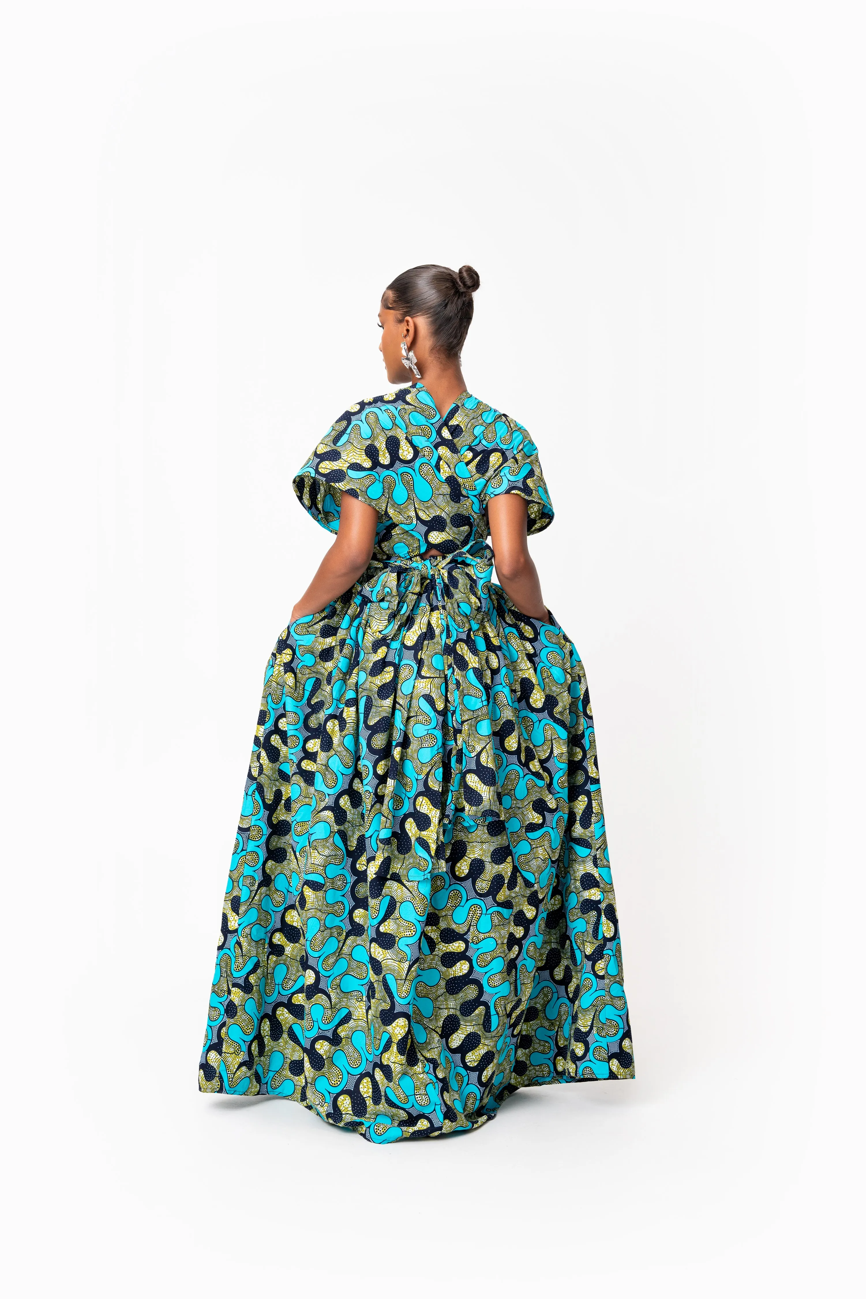 BADE African print Maxi Infinity dress