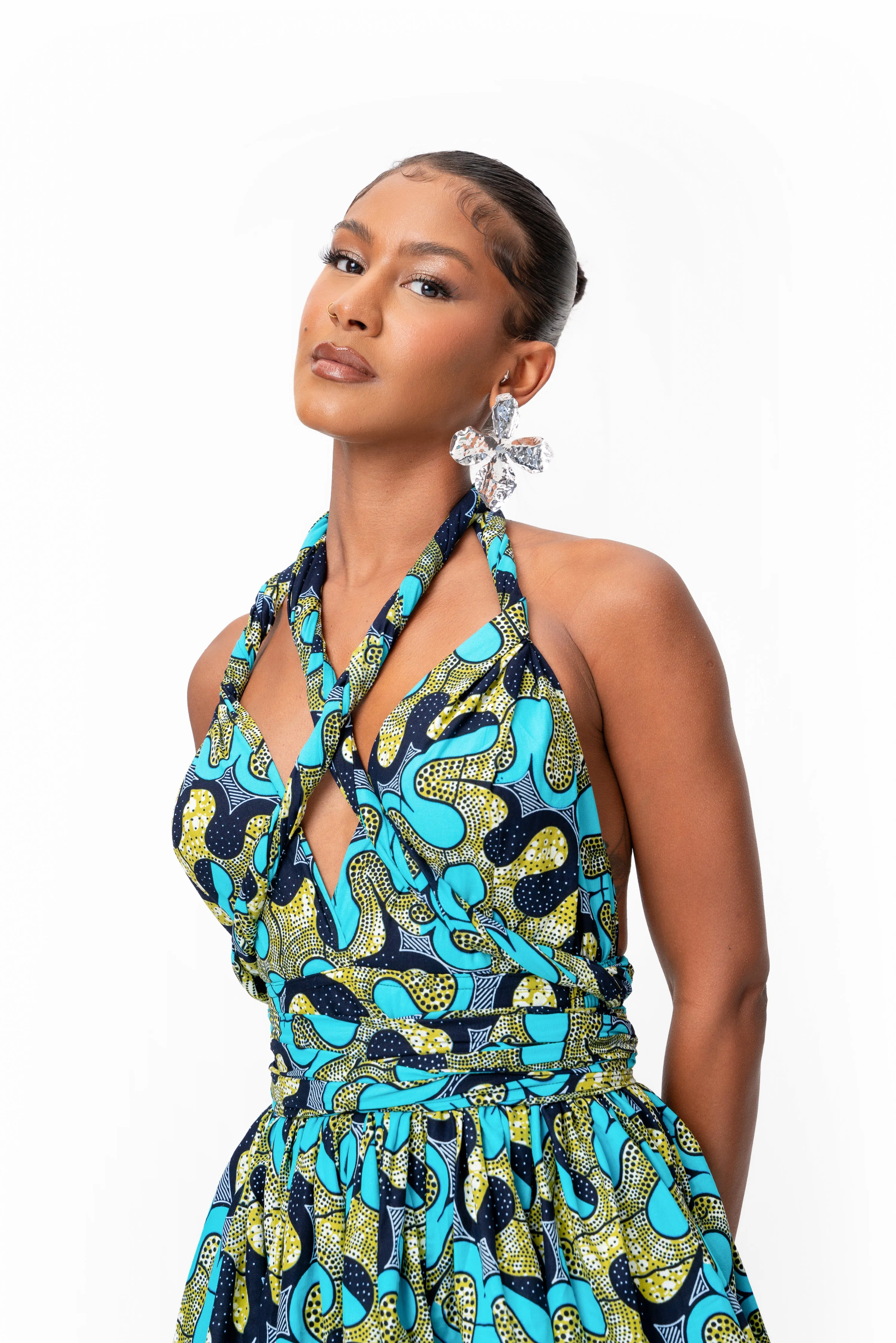 BADE African print Maxi Infinity dress