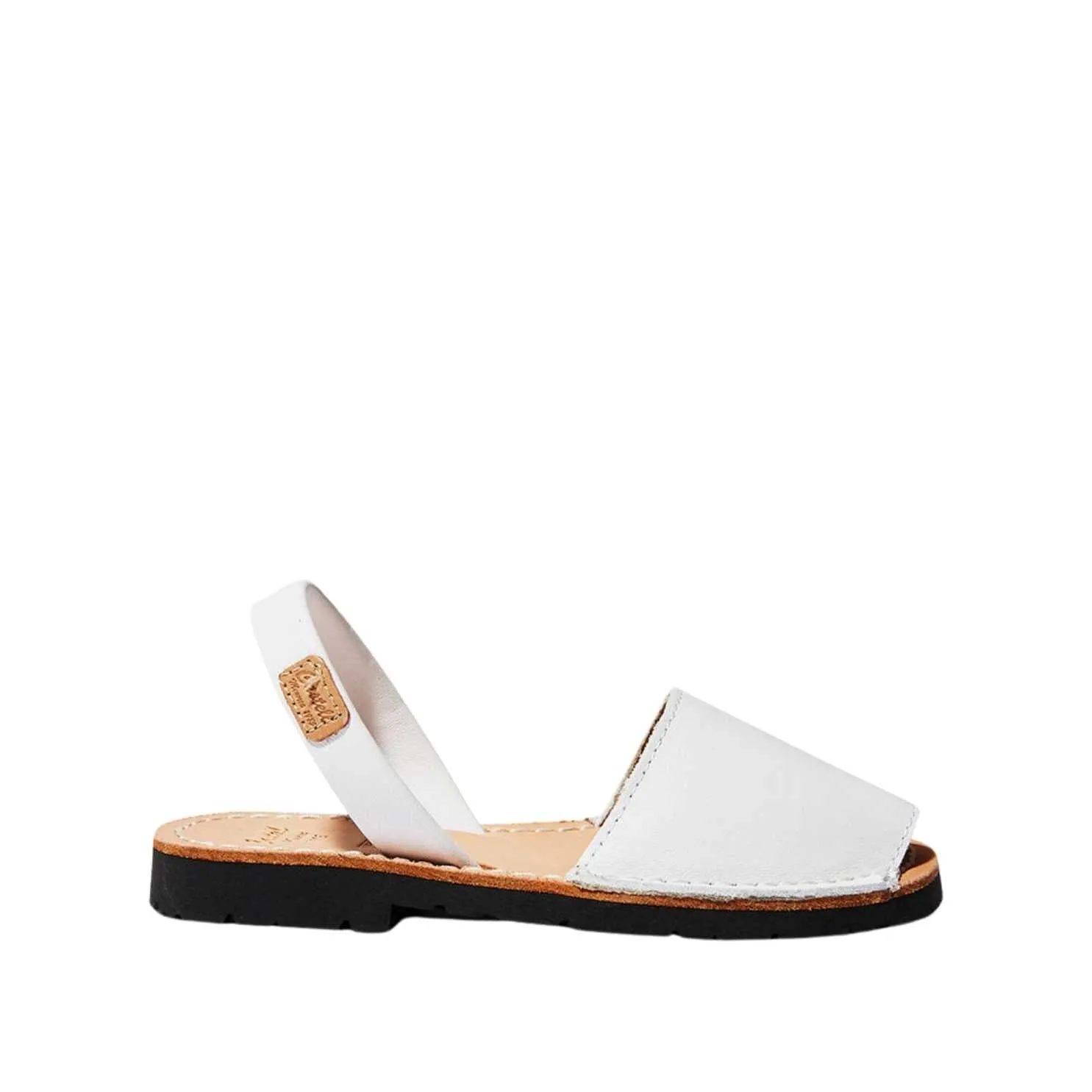 Basic Open Toe Leather Menorcan Sandal For Kids - Iker 1097 Piel