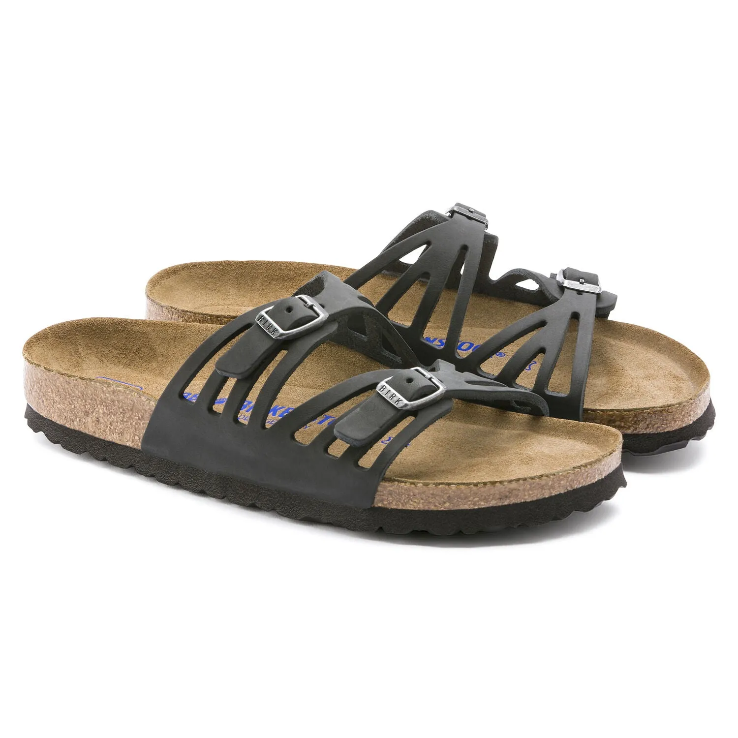 BIRKENSTOCK GRANADA BLACK OILED LEATHER