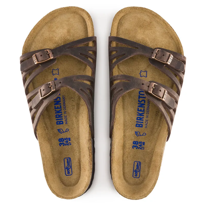 Birkenstock Women's Granada Soft Footbed - Habana | Oiled Leather 092651