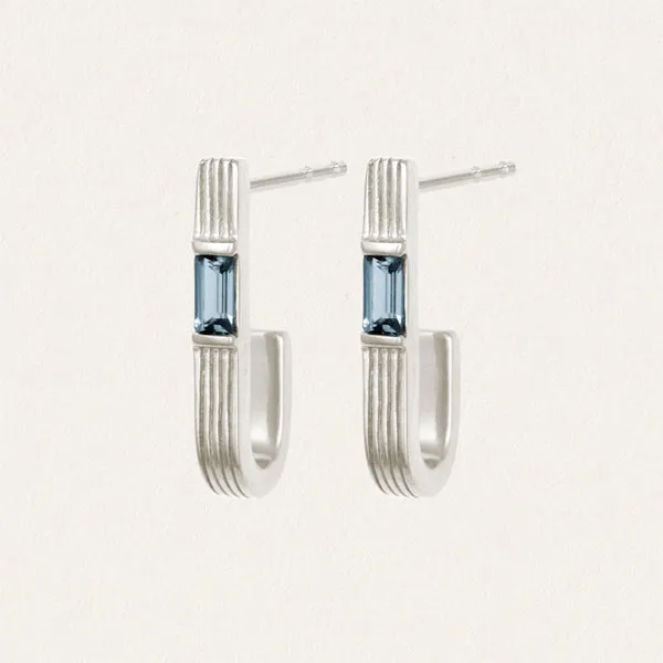 Cala Topaz Earrings - Silver