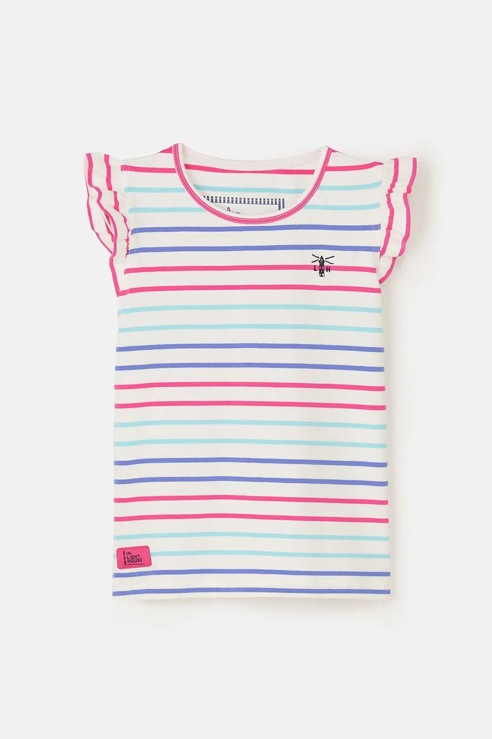 Causeway Swing Tee - Pink Purple Stripe