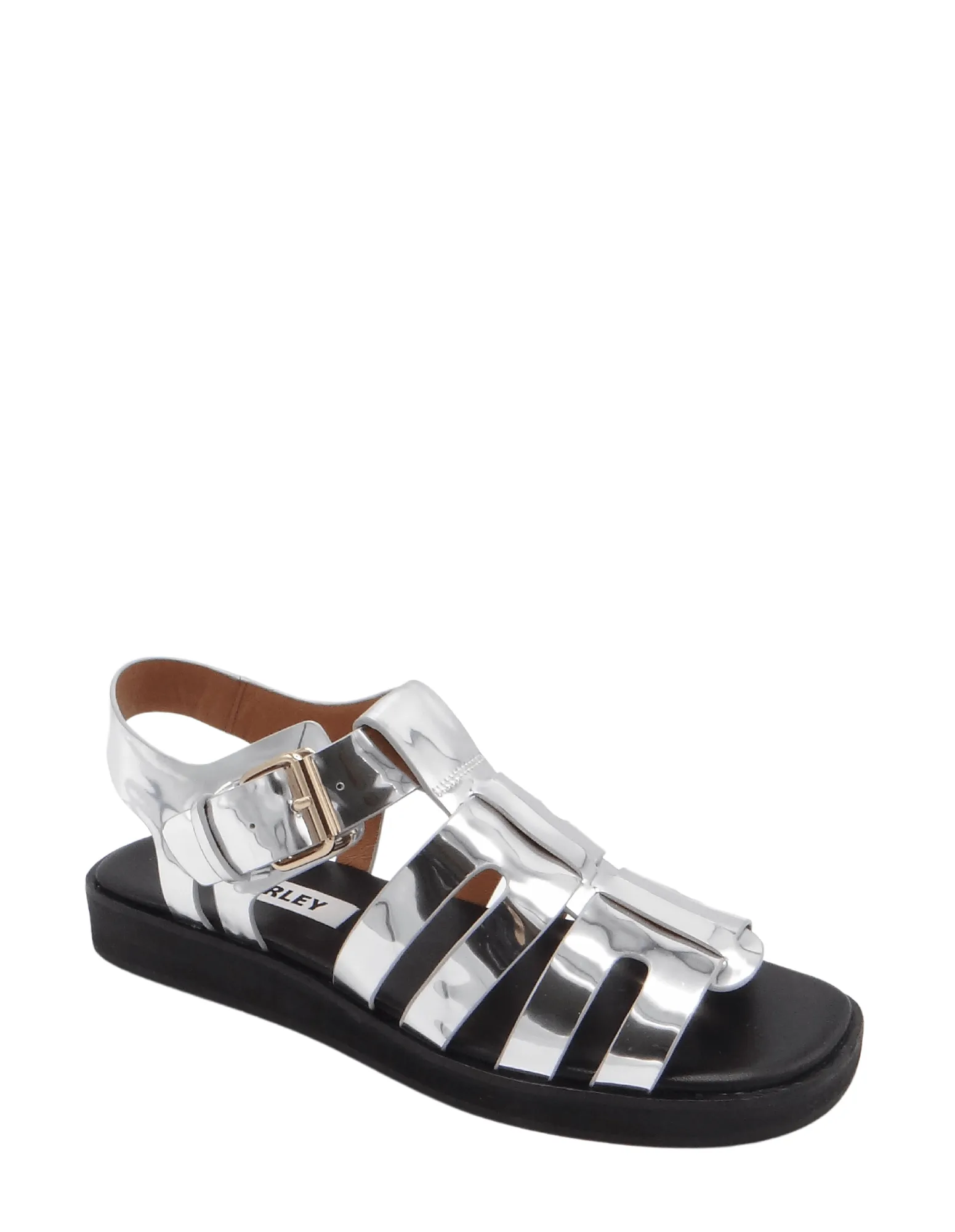 Caverley Omar Sandal in Silver Mirror