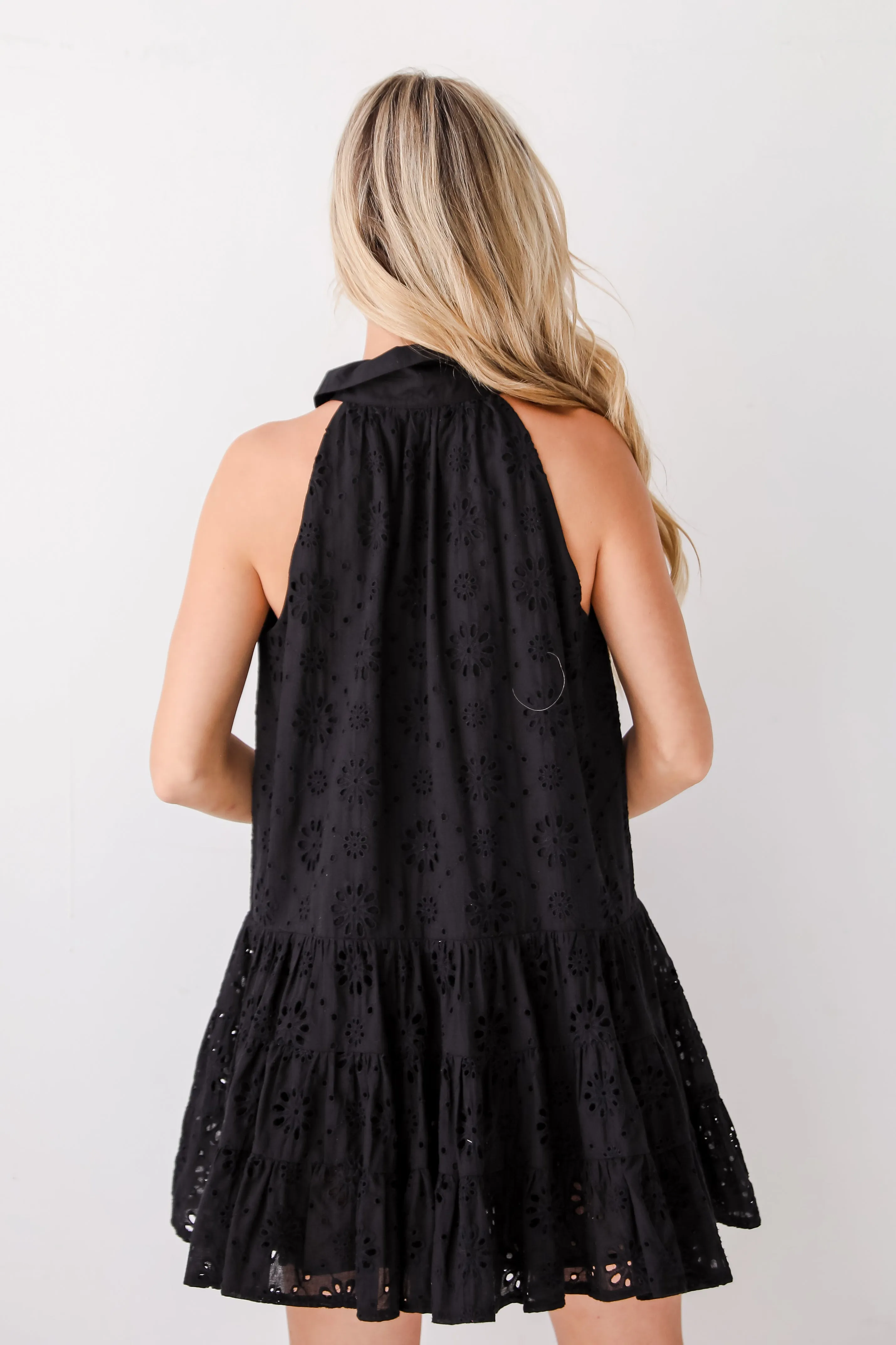 FINAL SALE - Truly So Sweet Eyelet Mini Dress