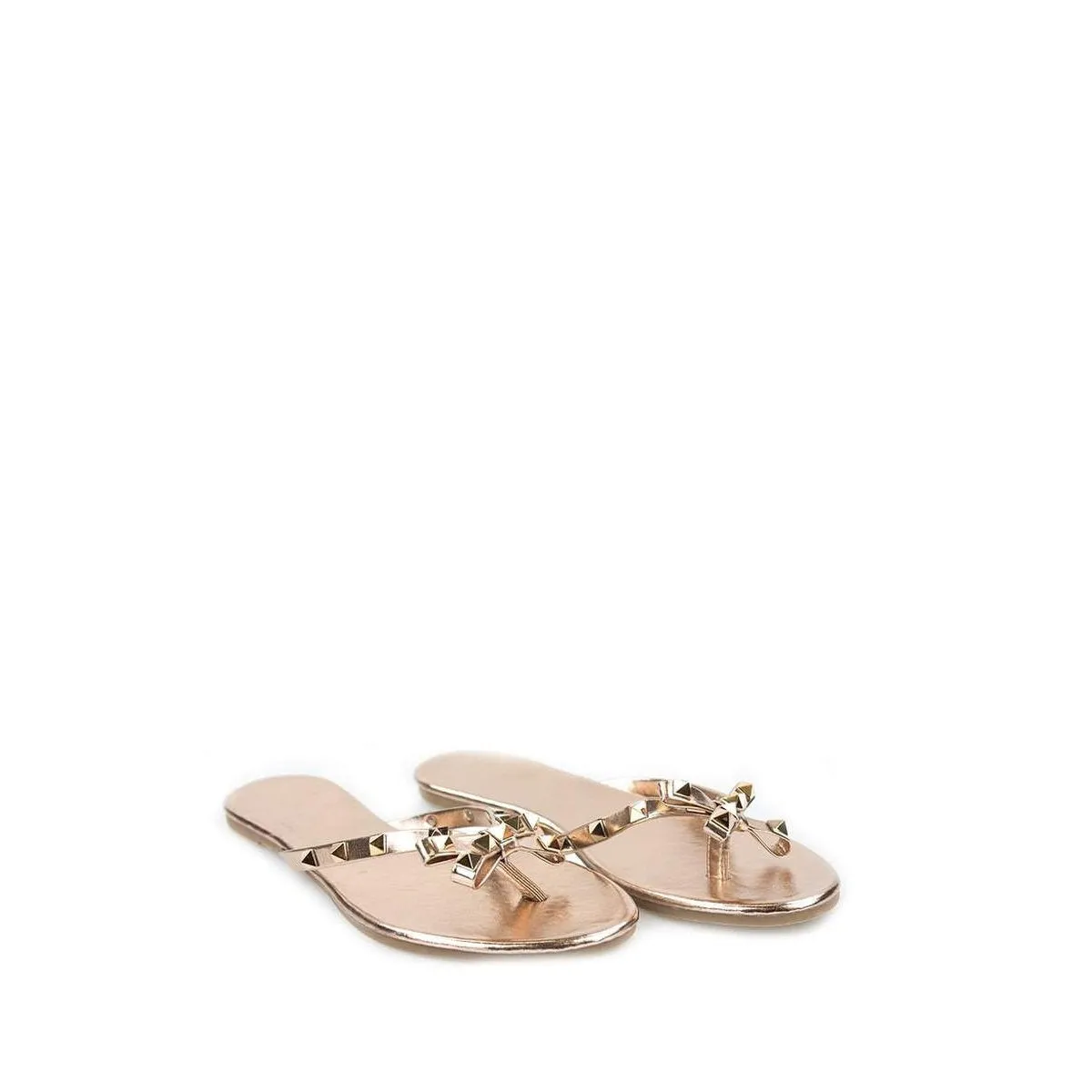 GIA Slip On Rockstud Toe Post Sandal