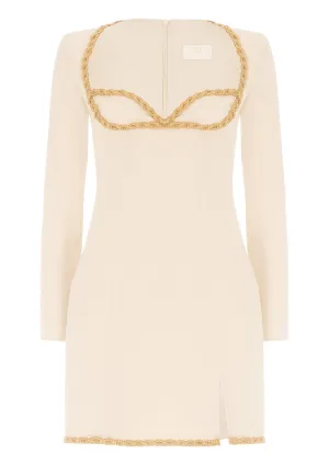 Gold Thread Mini Dress