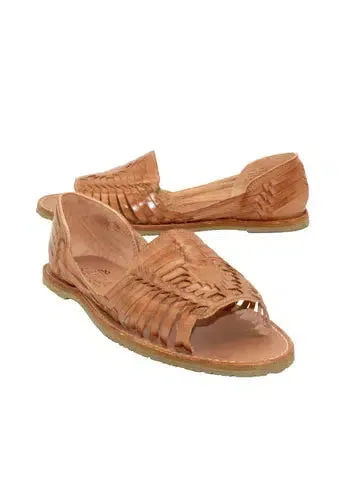 Huarache Slip On Sandals (Tan)