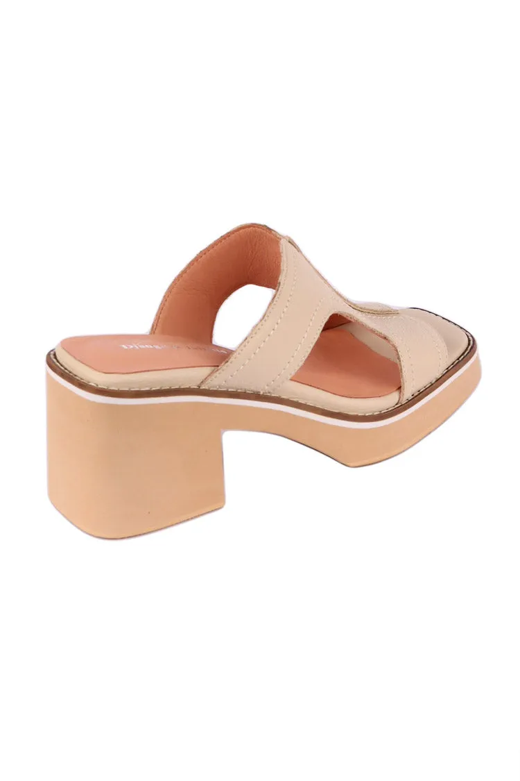 Jirra Vanilla Leather Mules