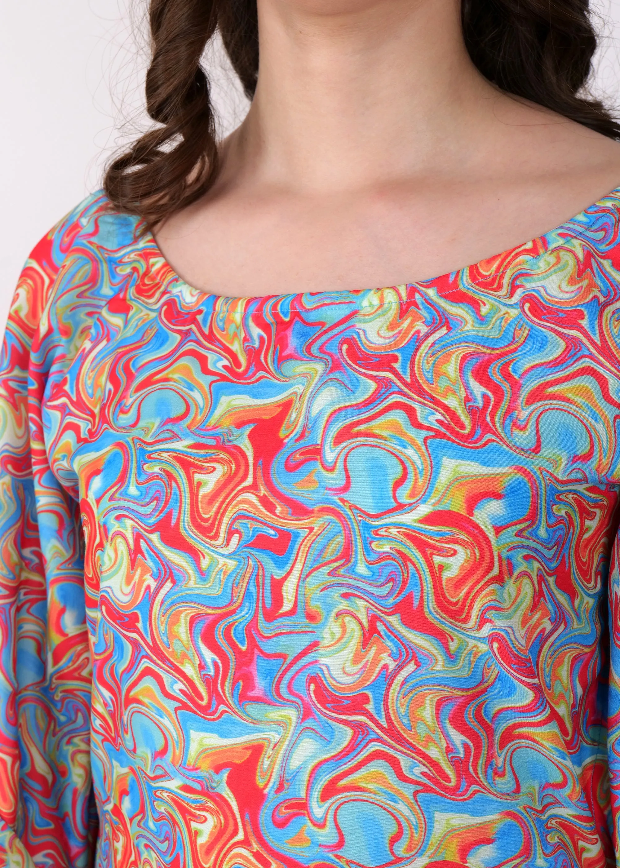 Kaleidoscope Charm Kaftan Dress