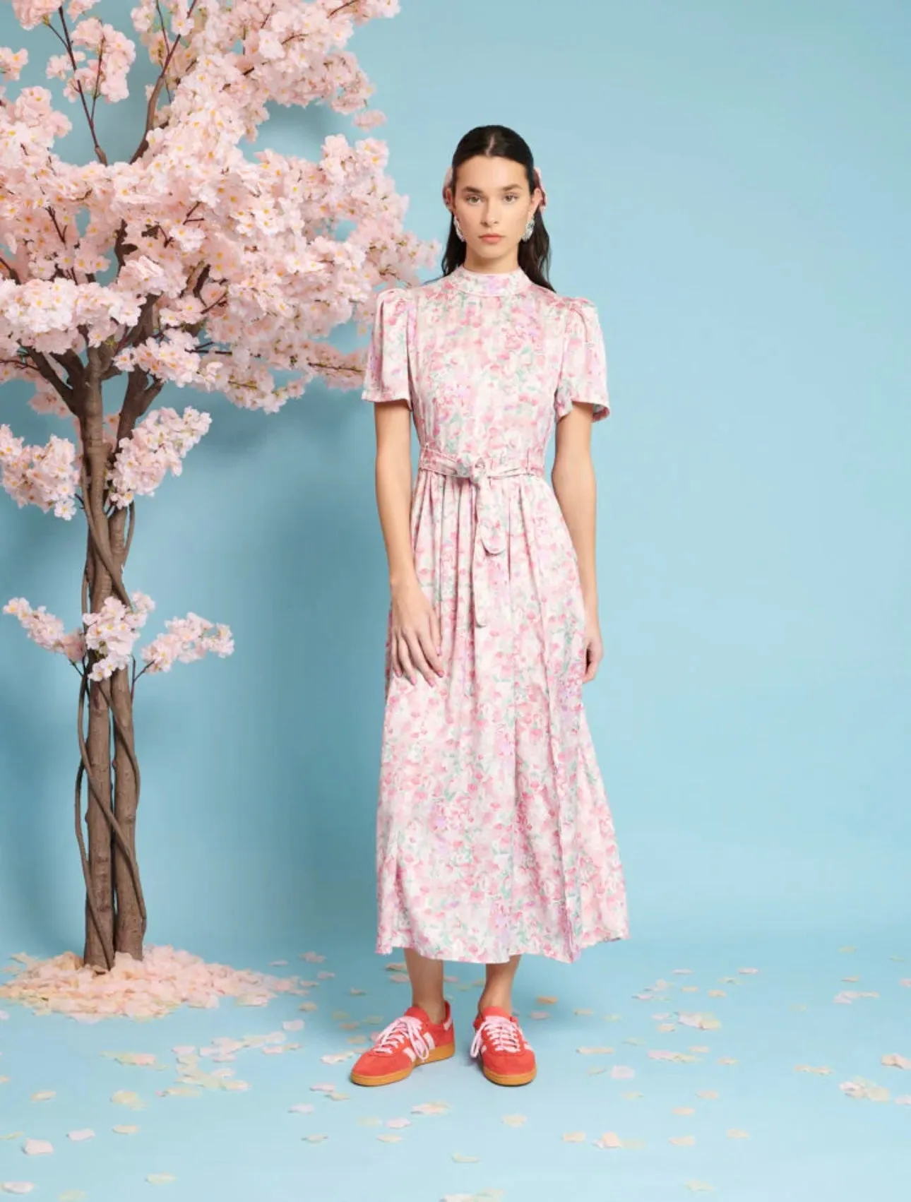 Kanzan Floral Midi Dress