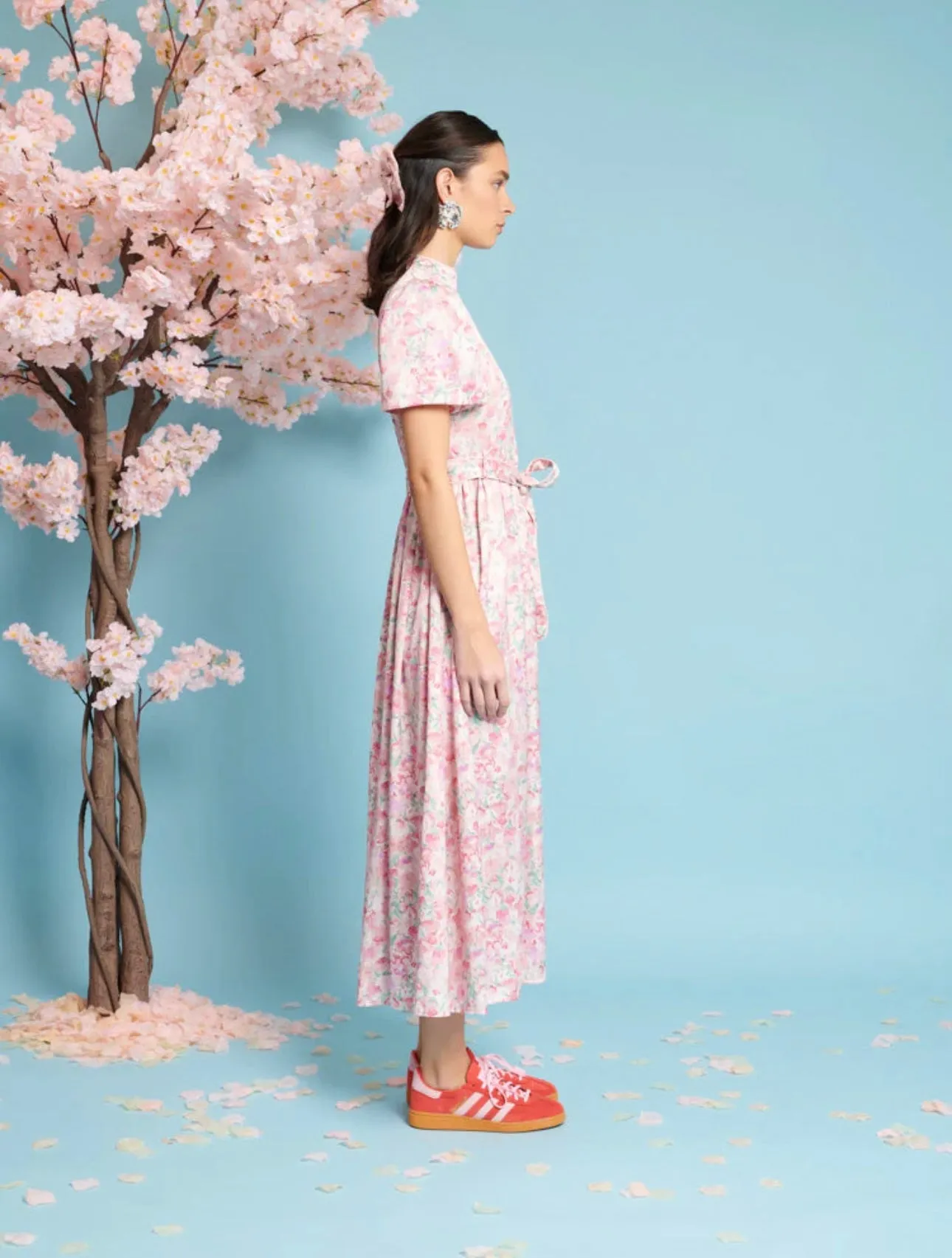 Kanzan Floral Midi Dress