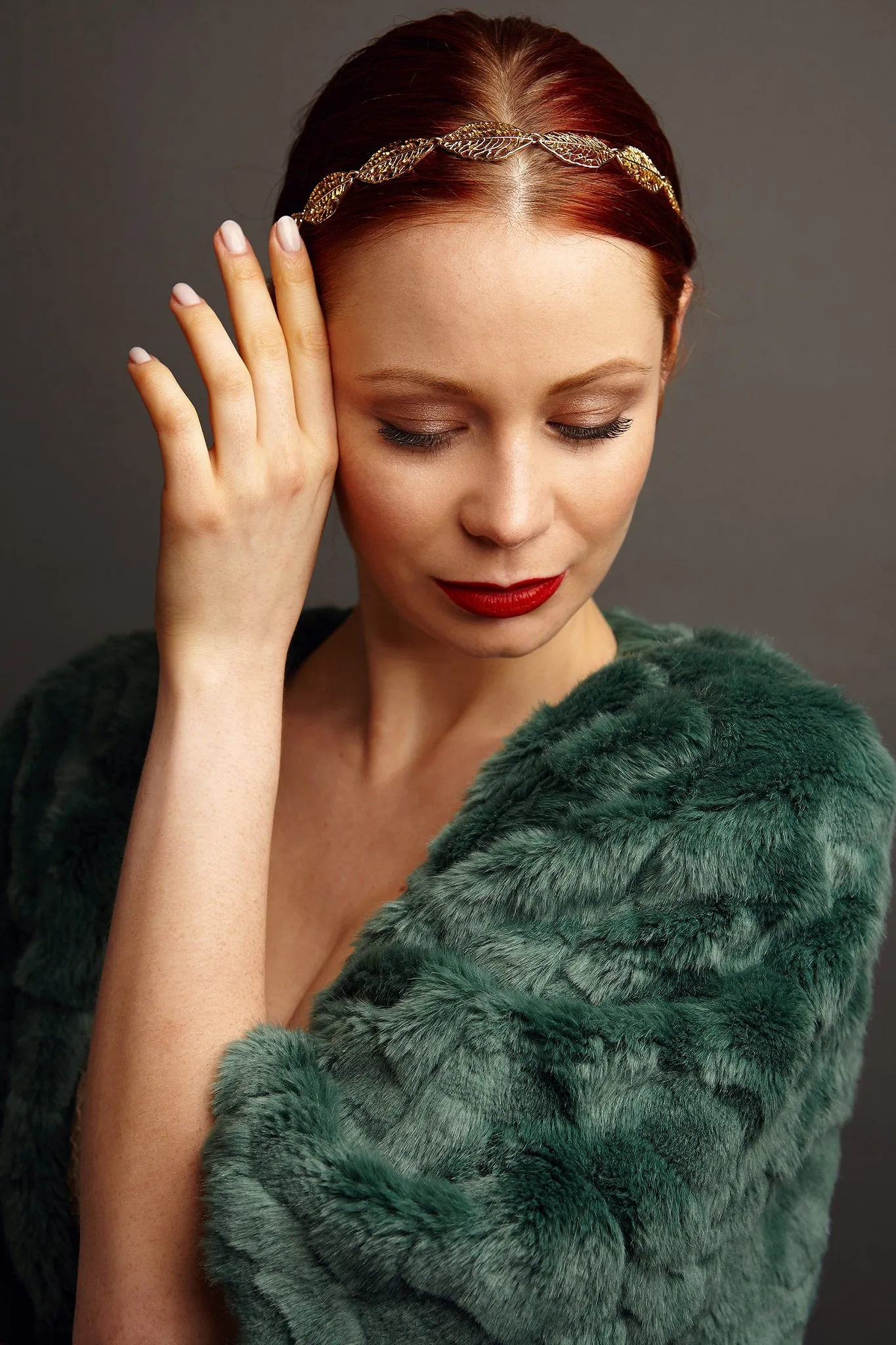 Leaf Headband with Elastic