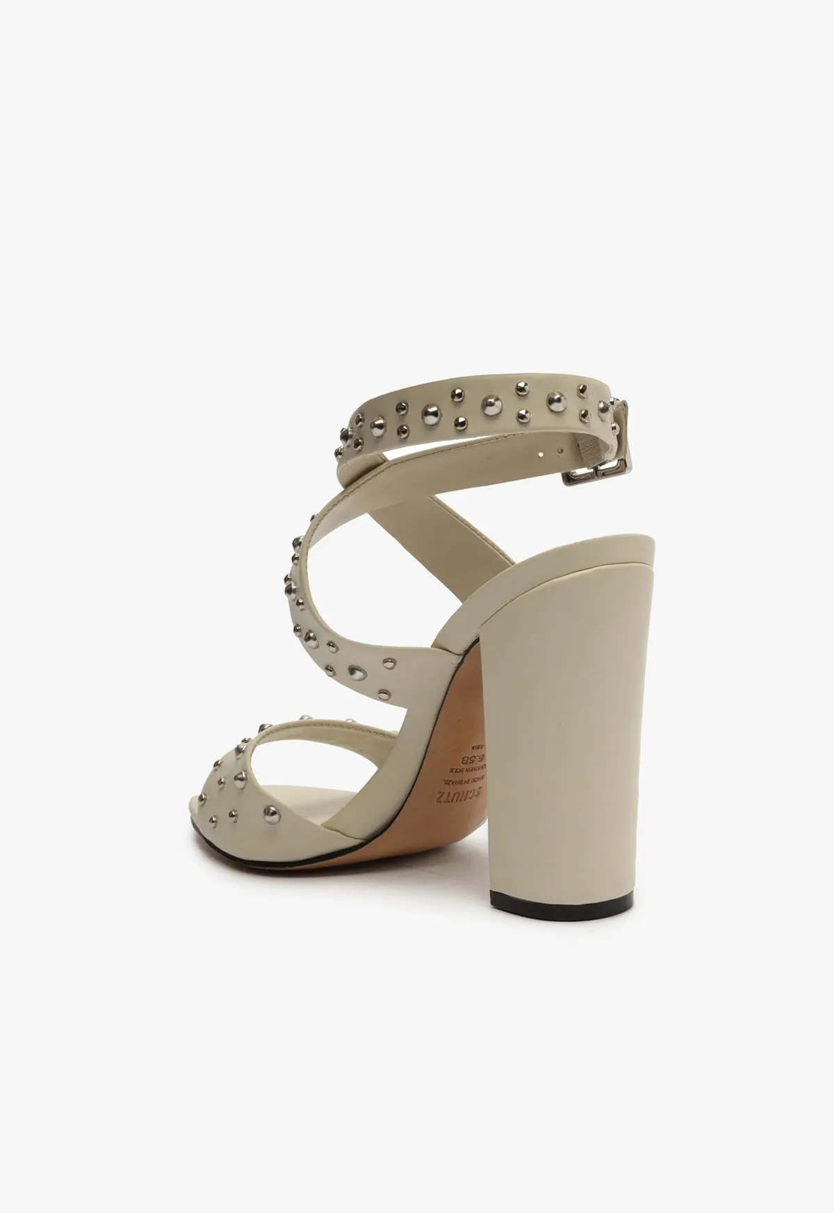 Lizzy Block Leather Sandal