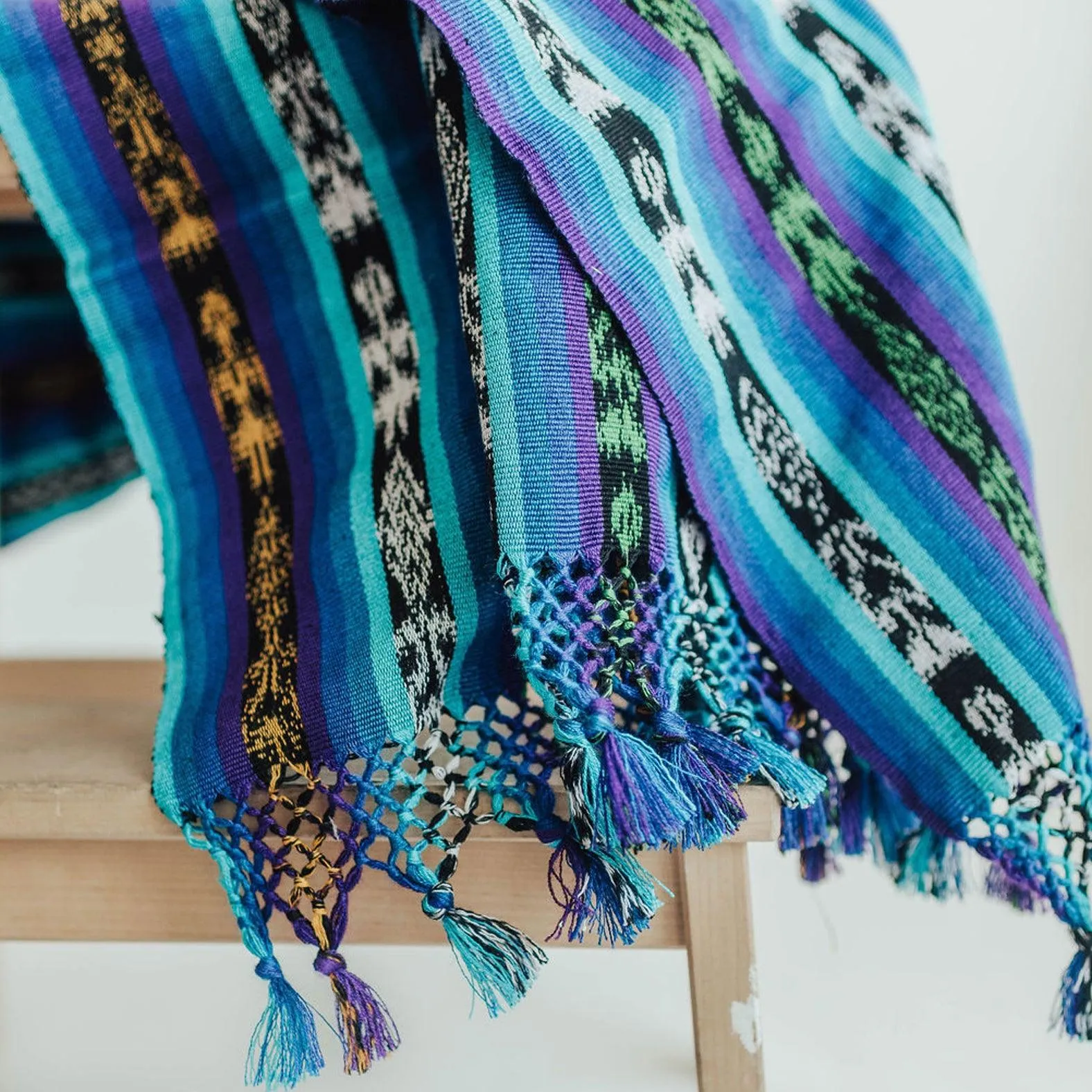 MM21029 - Rainbow Rebozo Throw Promesa