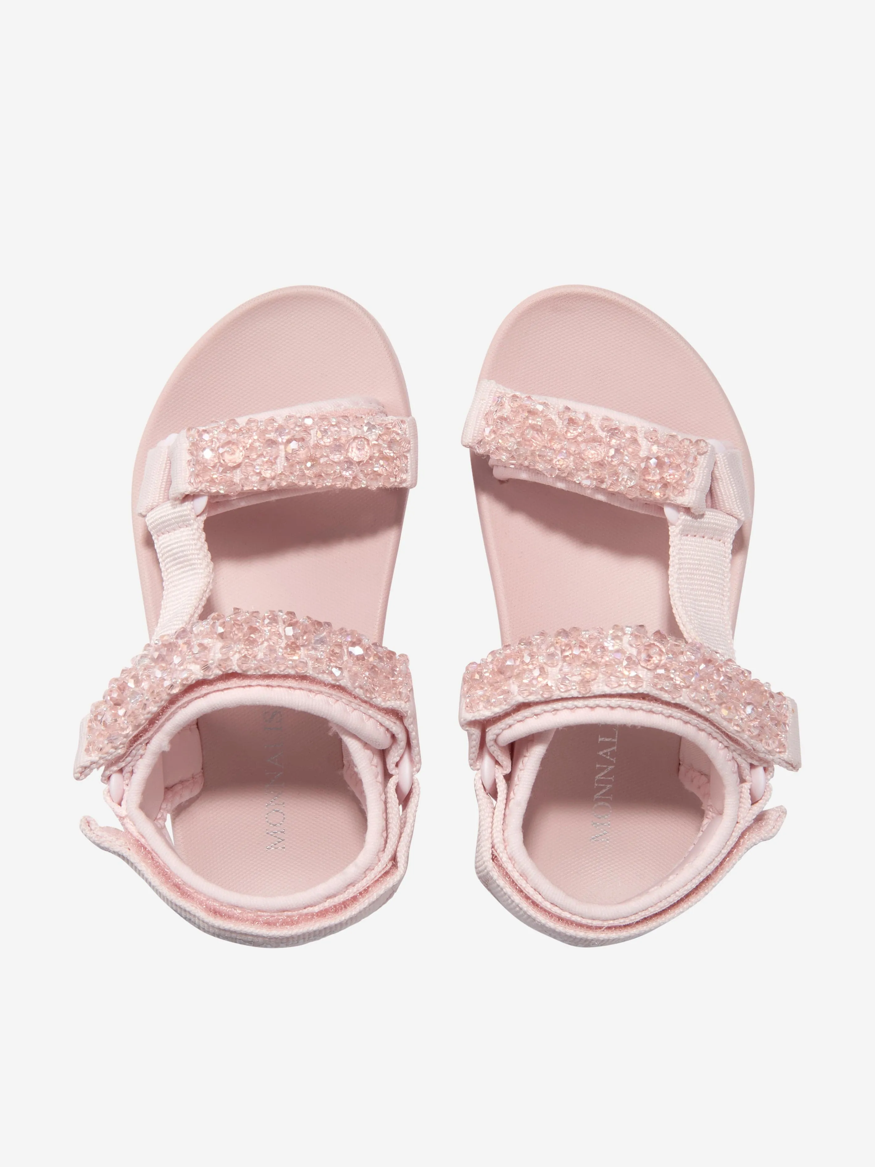 Monnalisa Girls Techno Soft Sandals in Pink