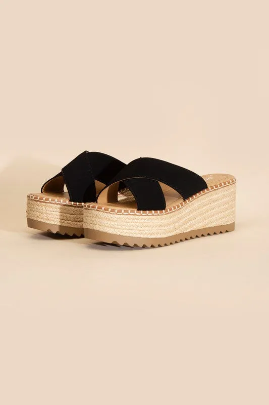 Platform Slide Sandals