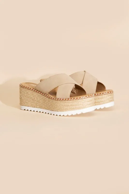 Platform Slide Sandals