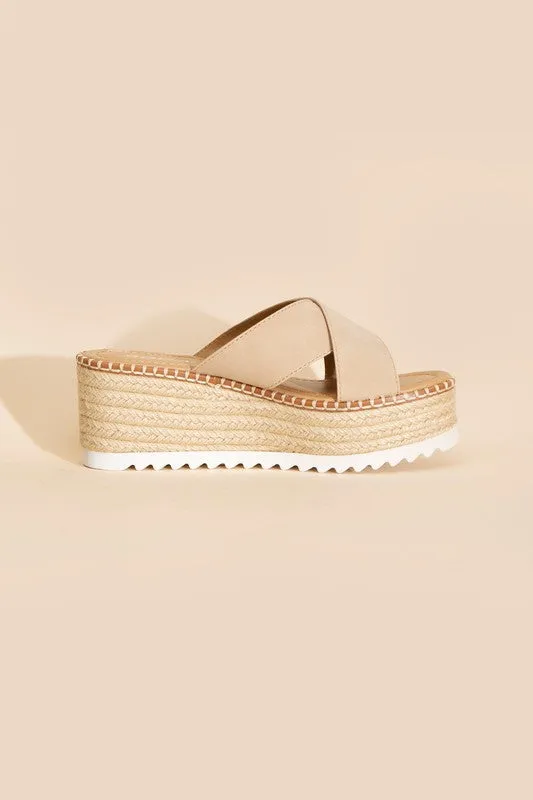 Platform Slide Sandals