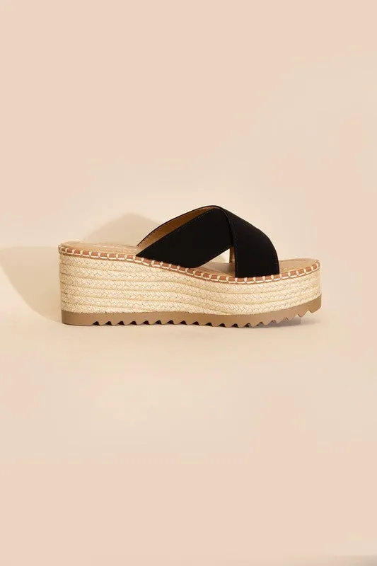 Platform Slide Sandals