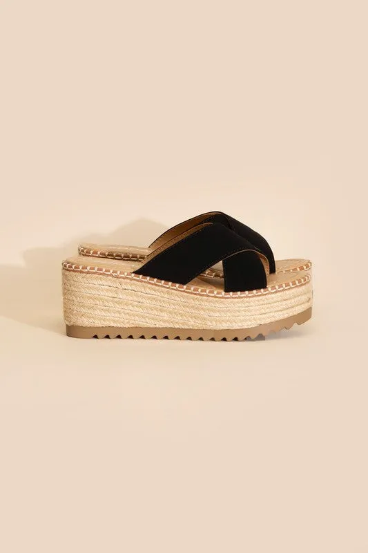 Platform Slide Sandals