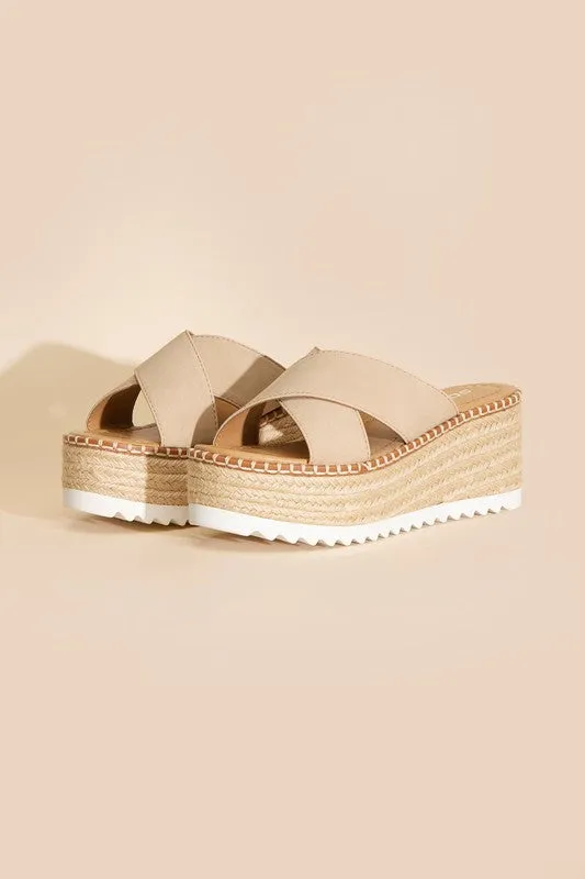 Platform Slide Sandals