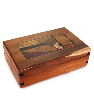 "Sojourn" Koa Marquetry Box