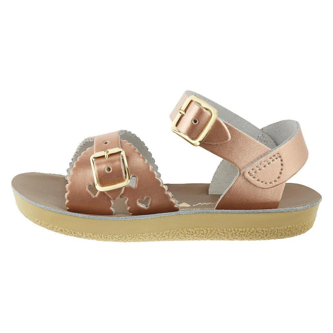 Salt-Water Sun-San Kids Sandals - Sweetheart - Rose Gold