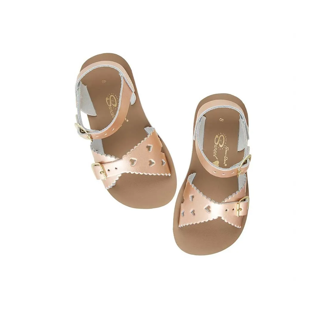 Salt-Water Sun-San Kids Sandals - Sweetheart - Rose Gold