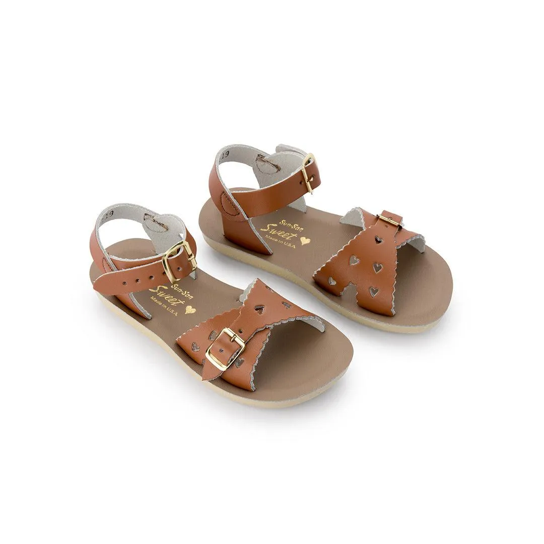 Salt-Water Sun-San Kids Sandals - Sweetheart - Tan