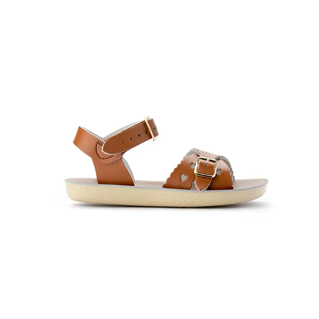 Salt-Water Sun-San Kids Sandals - Sweetheart - Tan