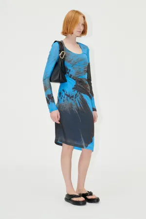 SGLeonora Dress - Brown Brush Stroke Poppy