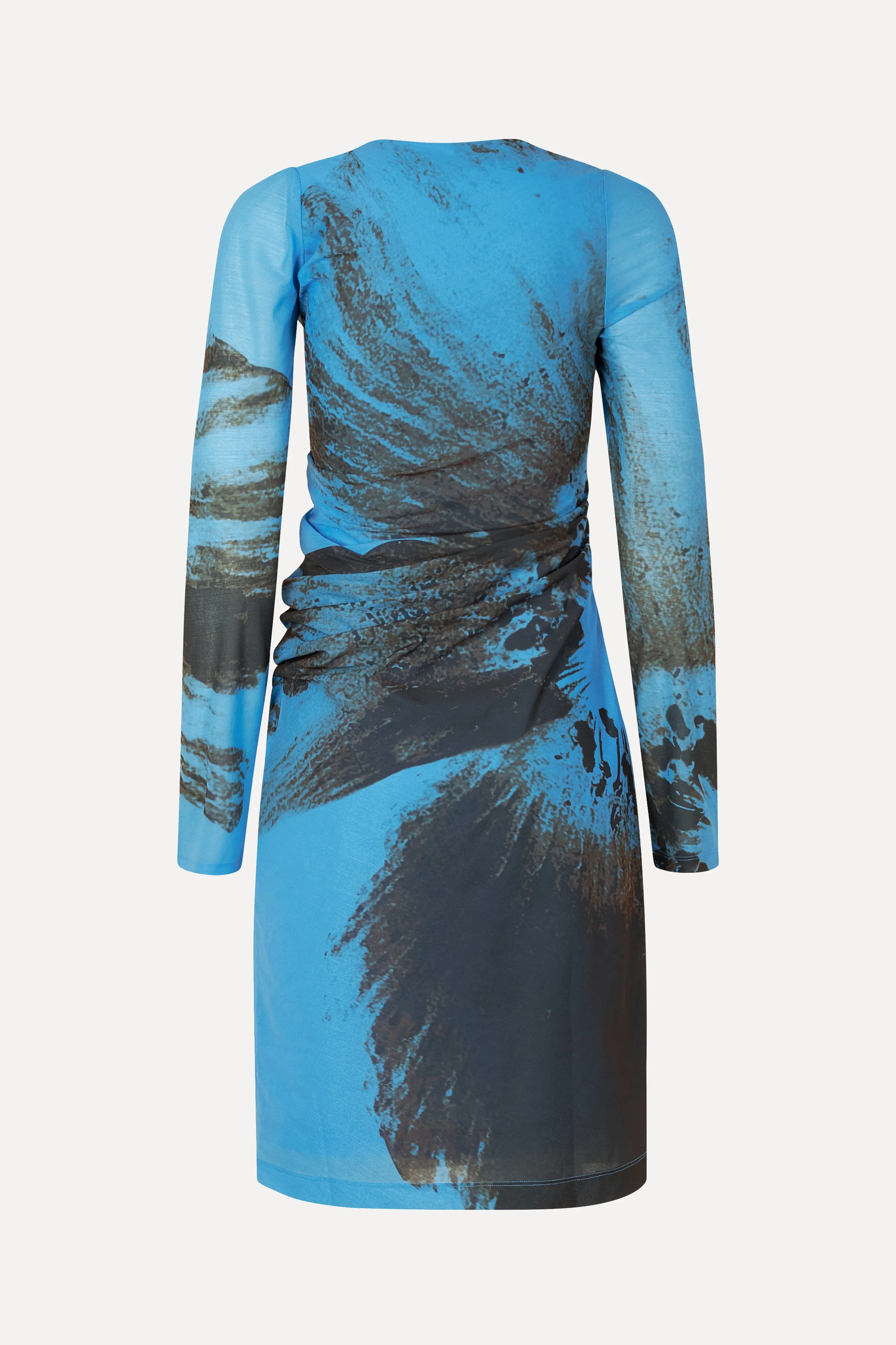 SGLeonora Dress - Brown Brush Stroke Poppy