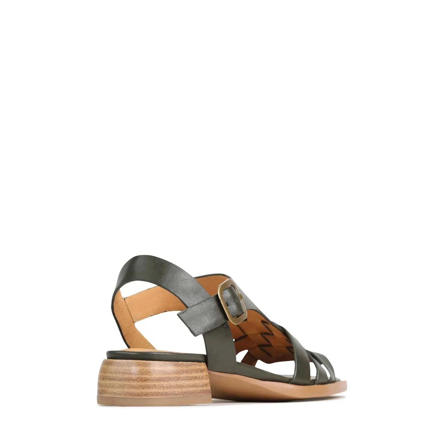 TERRI LEATHER ANKLE STRAP SANDALS