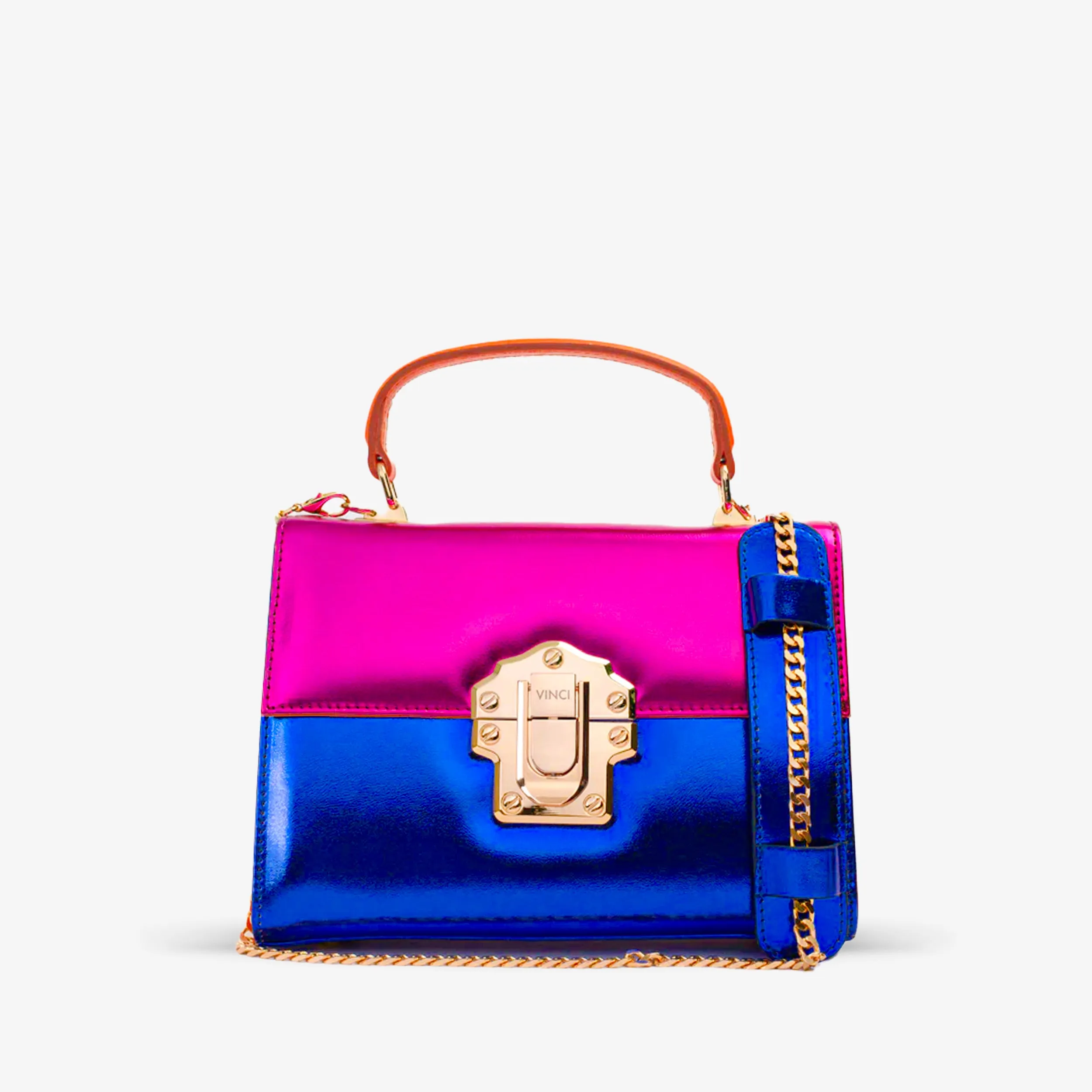 The Duffryn Fuschia Leather Handbag