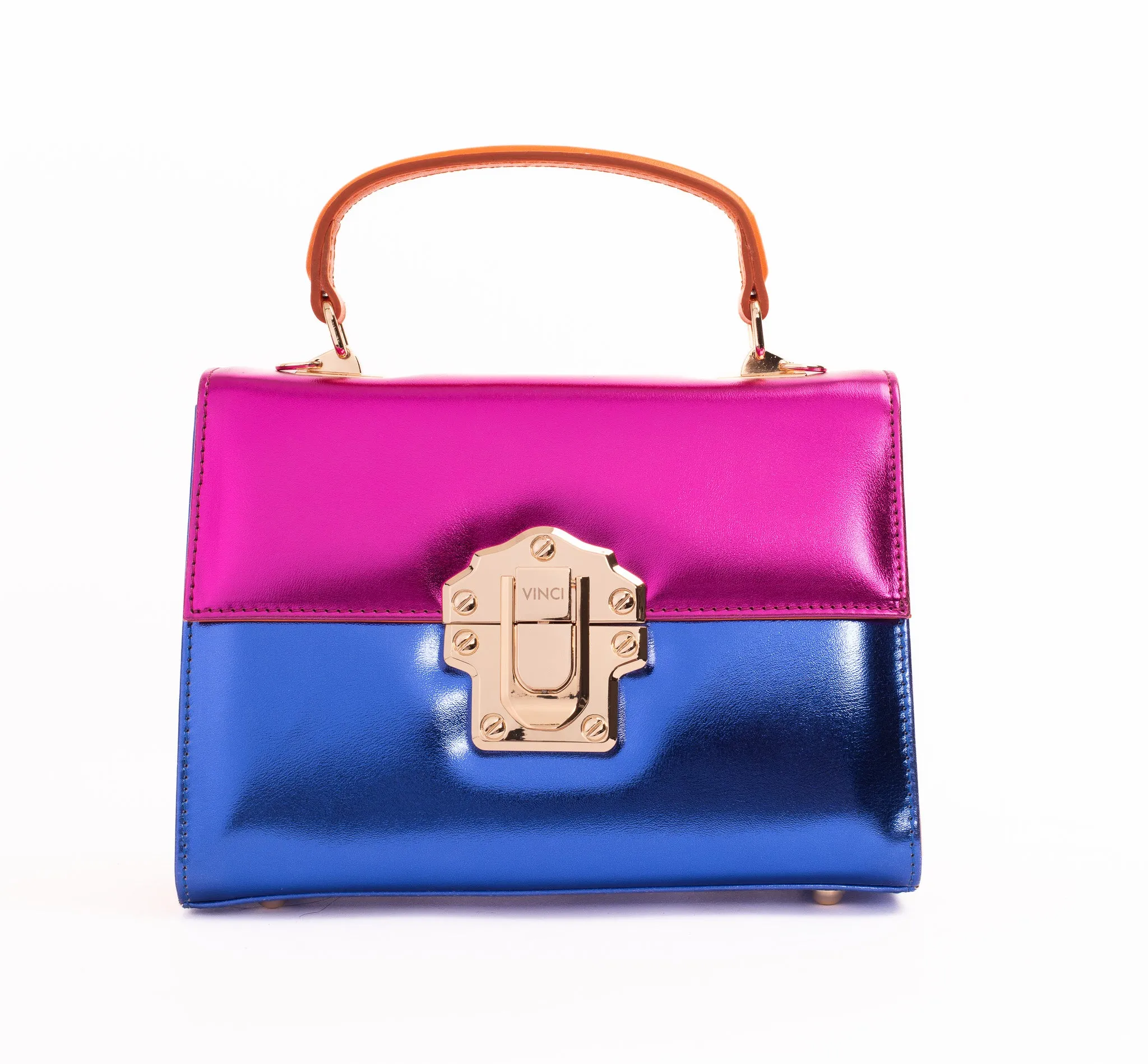 The Duffryn Fuschia Leather Handbag