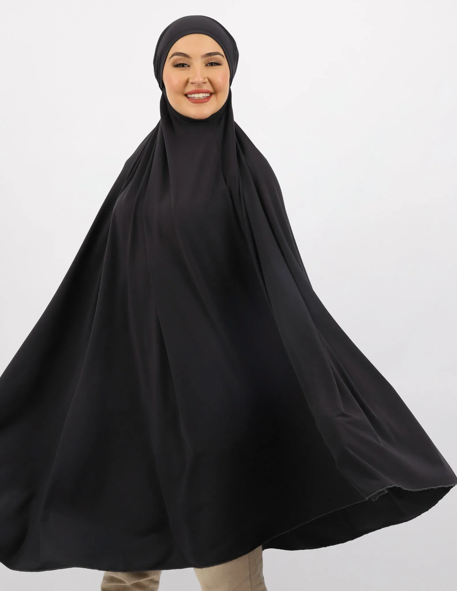 Tie Back Jilbab No Sleeves - Shades of Black