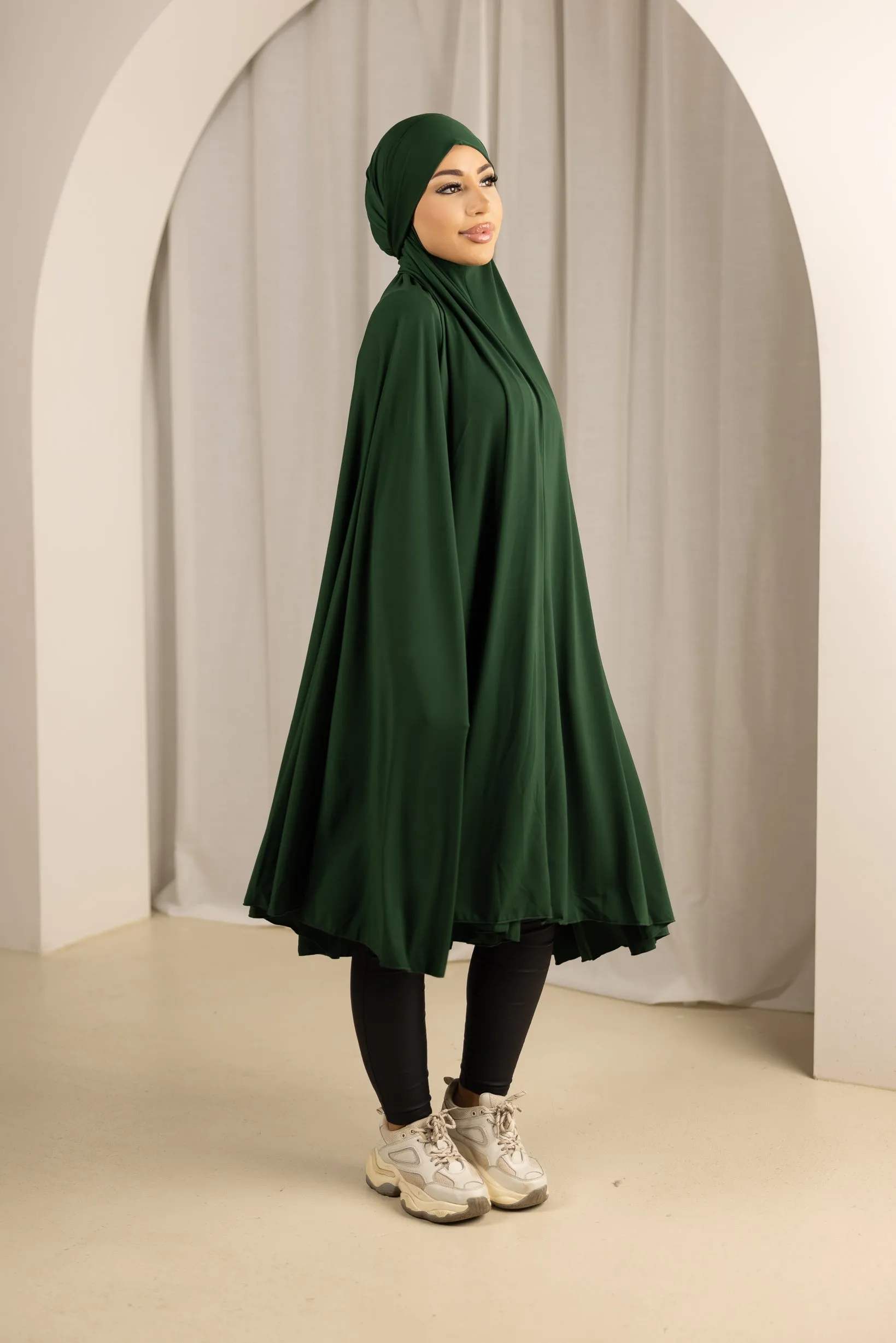 Tie Back Jilbab No Sleeves - Shades of Green