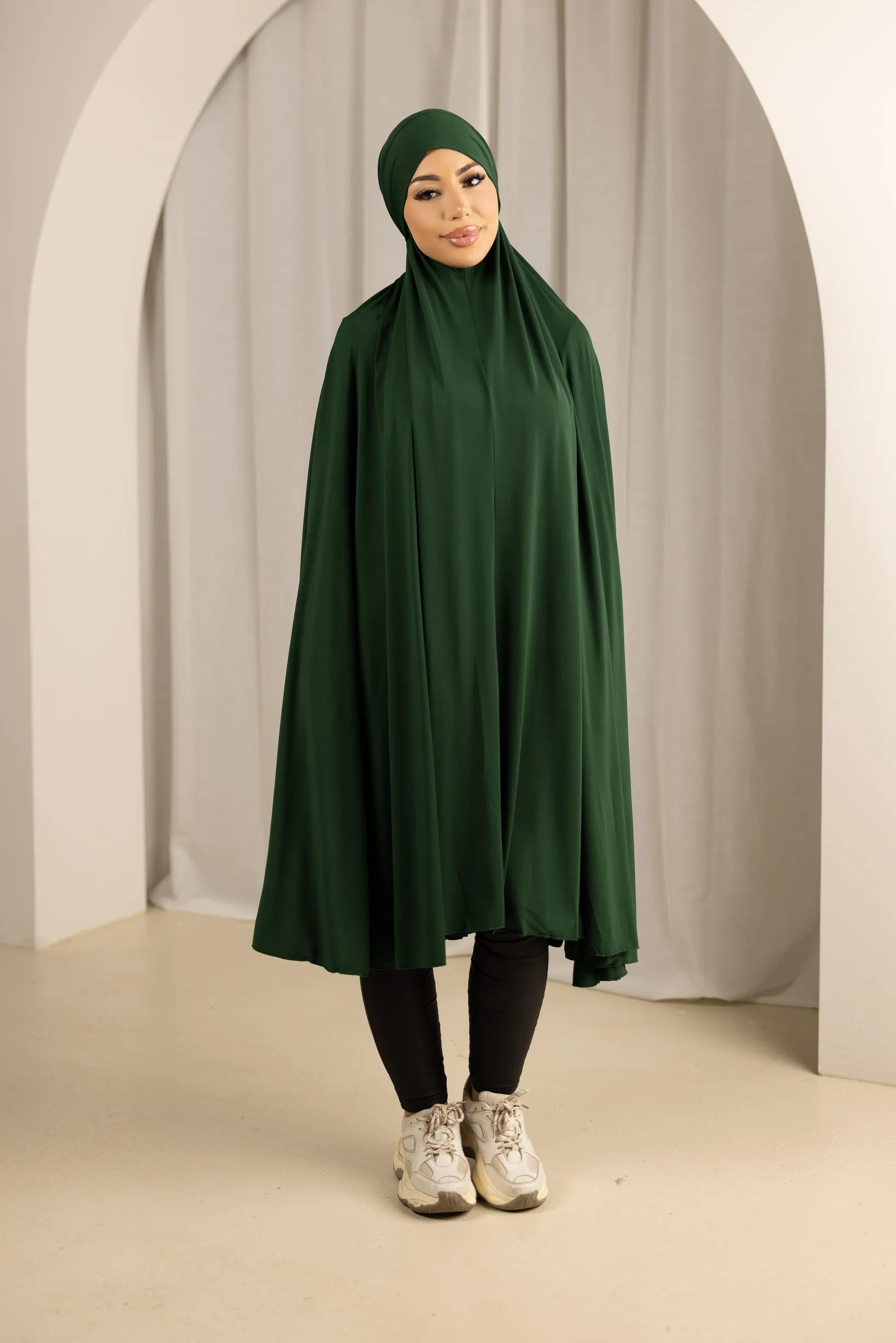 Tie Back Jilbab No Sleeves - Shades of Green