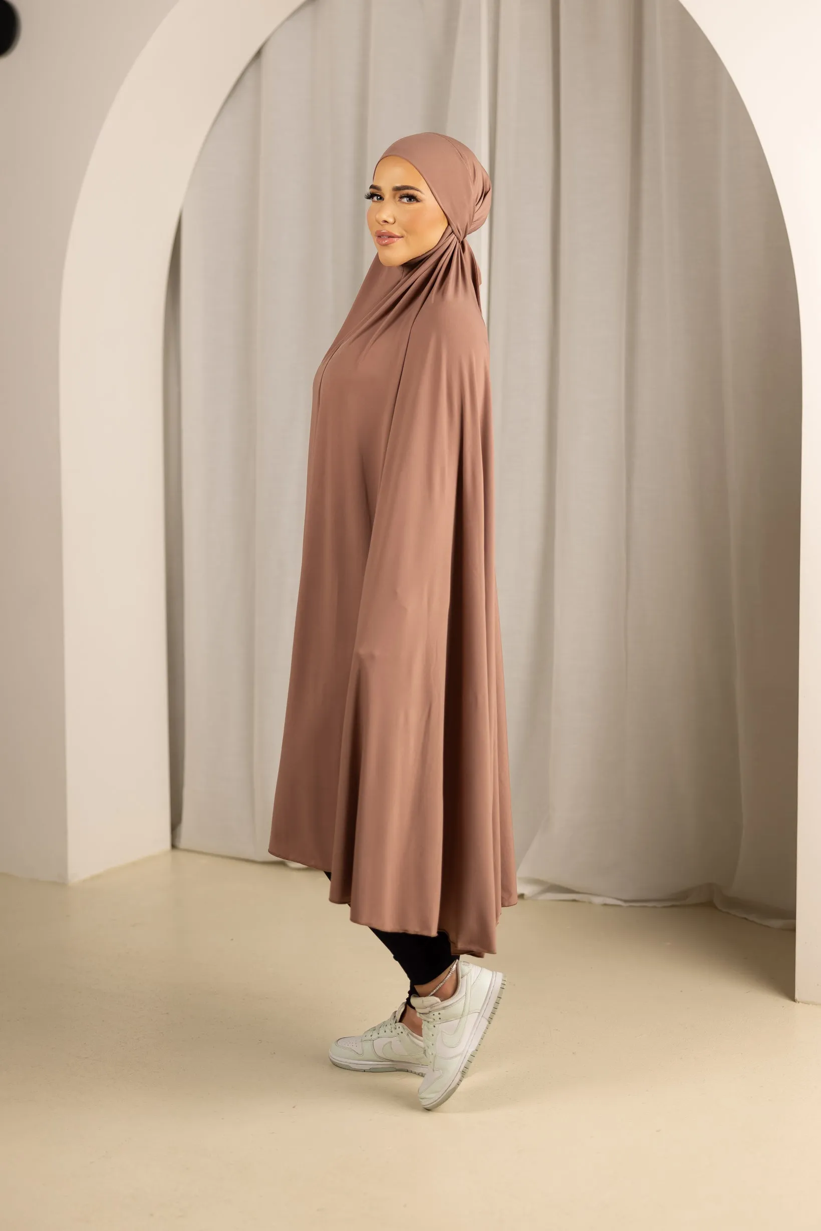 Tie Back Jilbab No Sleeves - Shades of Pink