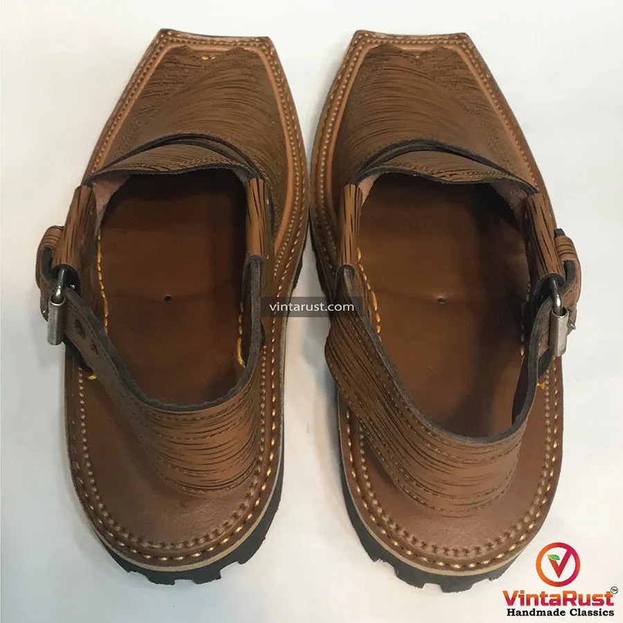 Unique Stylish Handmade Peshawari Men's Chappal