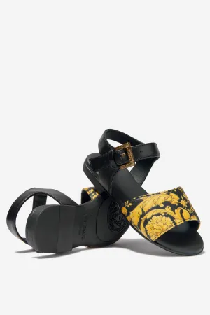 Versace Girls Barocco Print Sandals