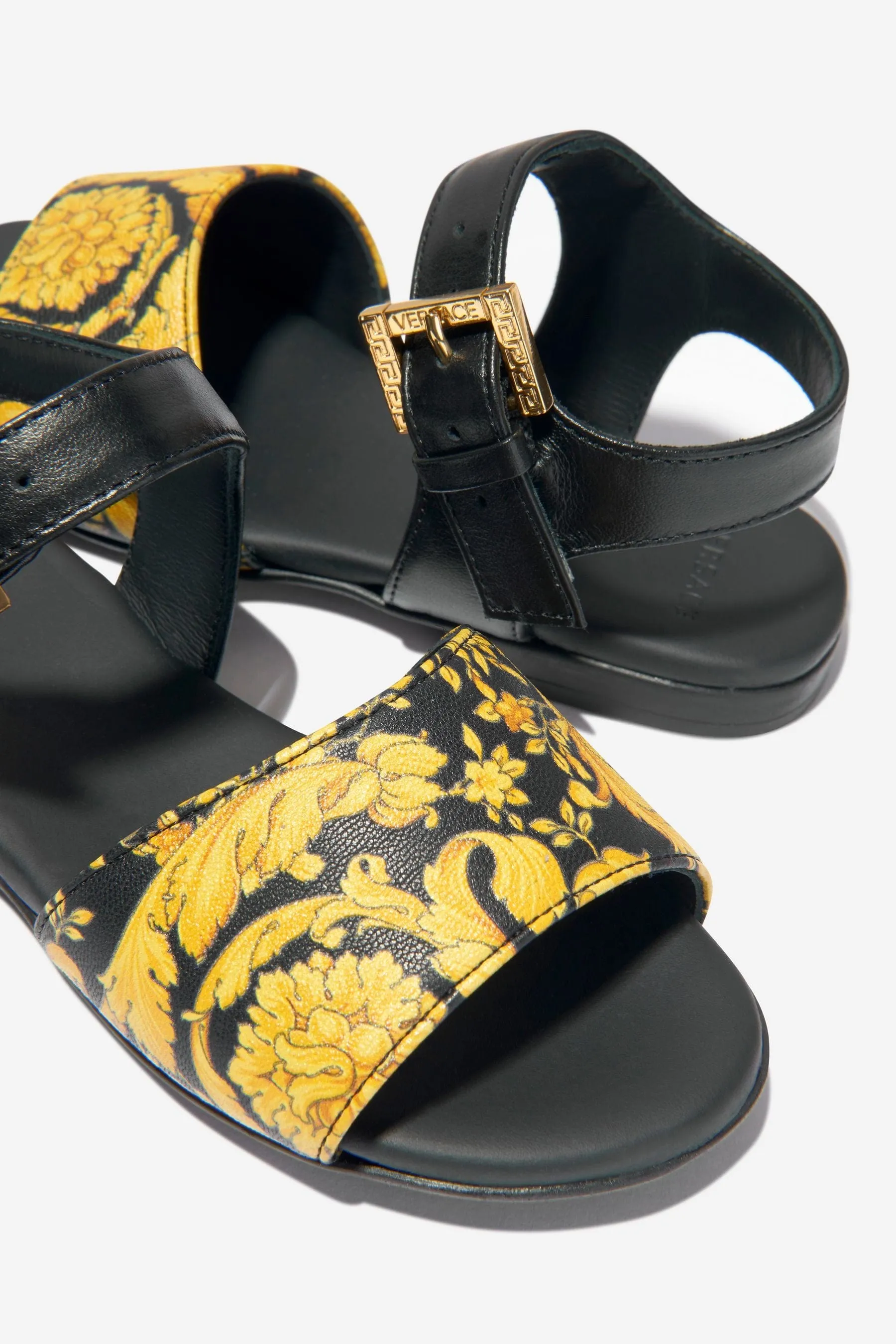 Versace Girls Barocco Print Sandals