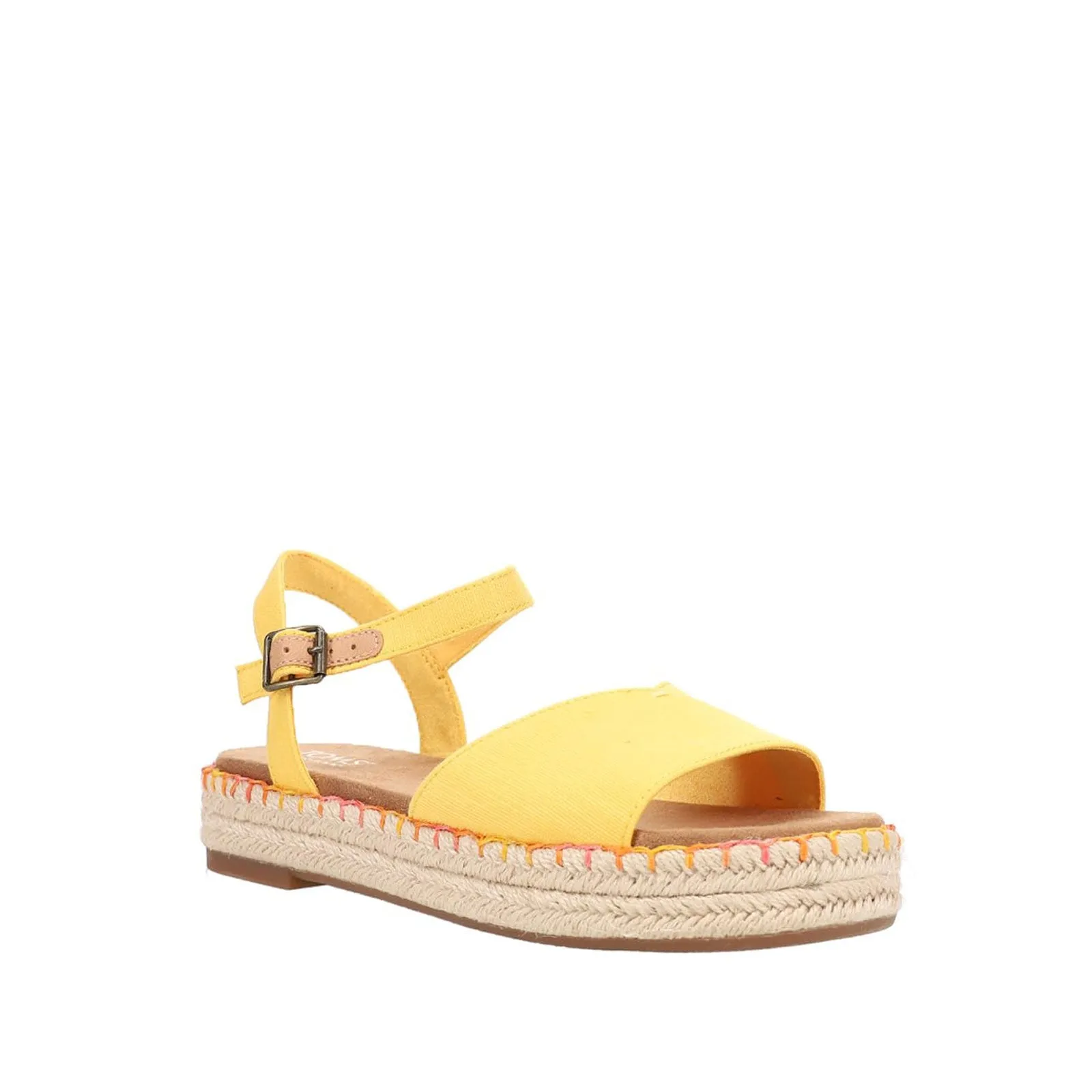 Women's Shoes TOMS ABBY Flatform Espadrille Sandals 10020816 YELLOW