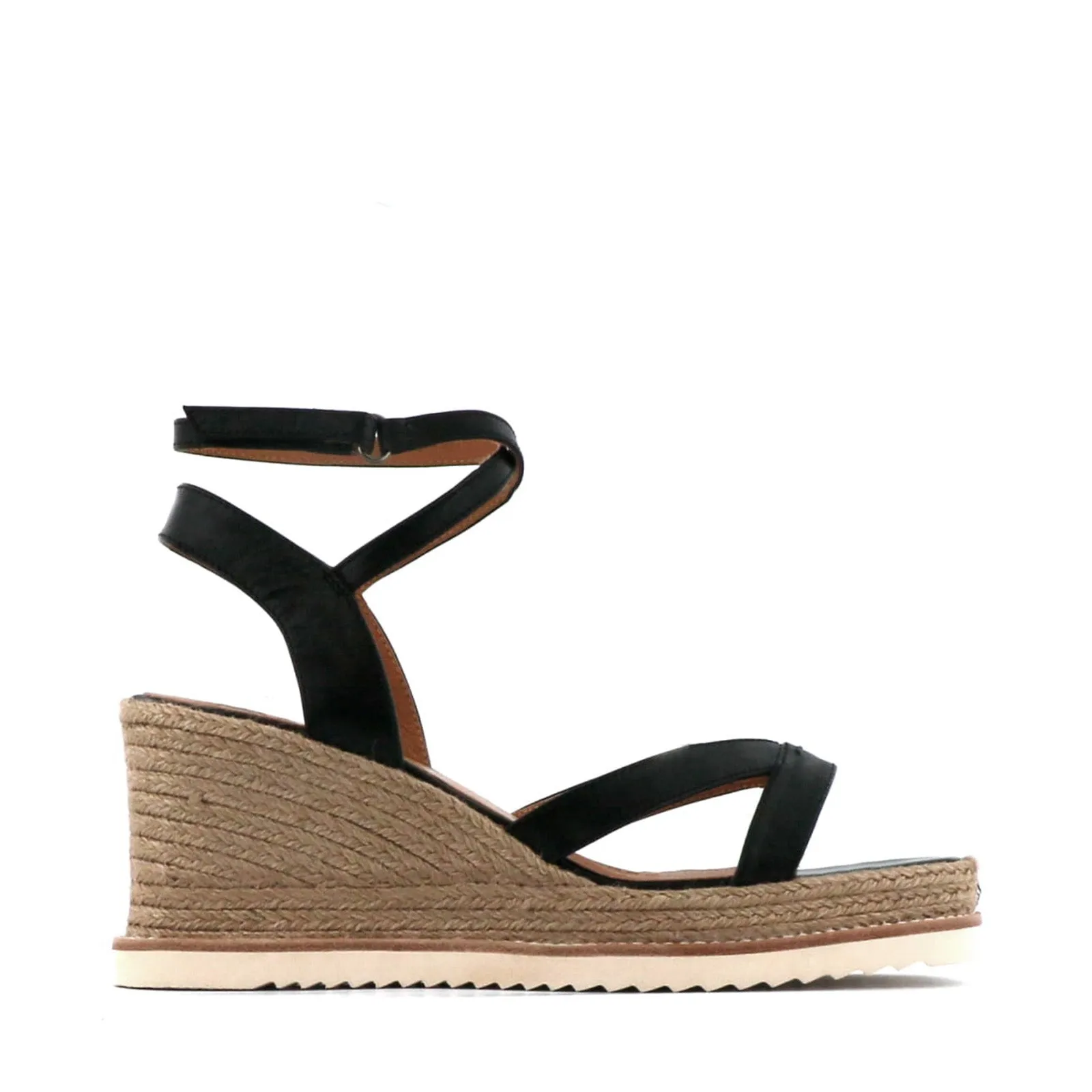 ZELINA LEATHER ESPADRILLE SANDALS