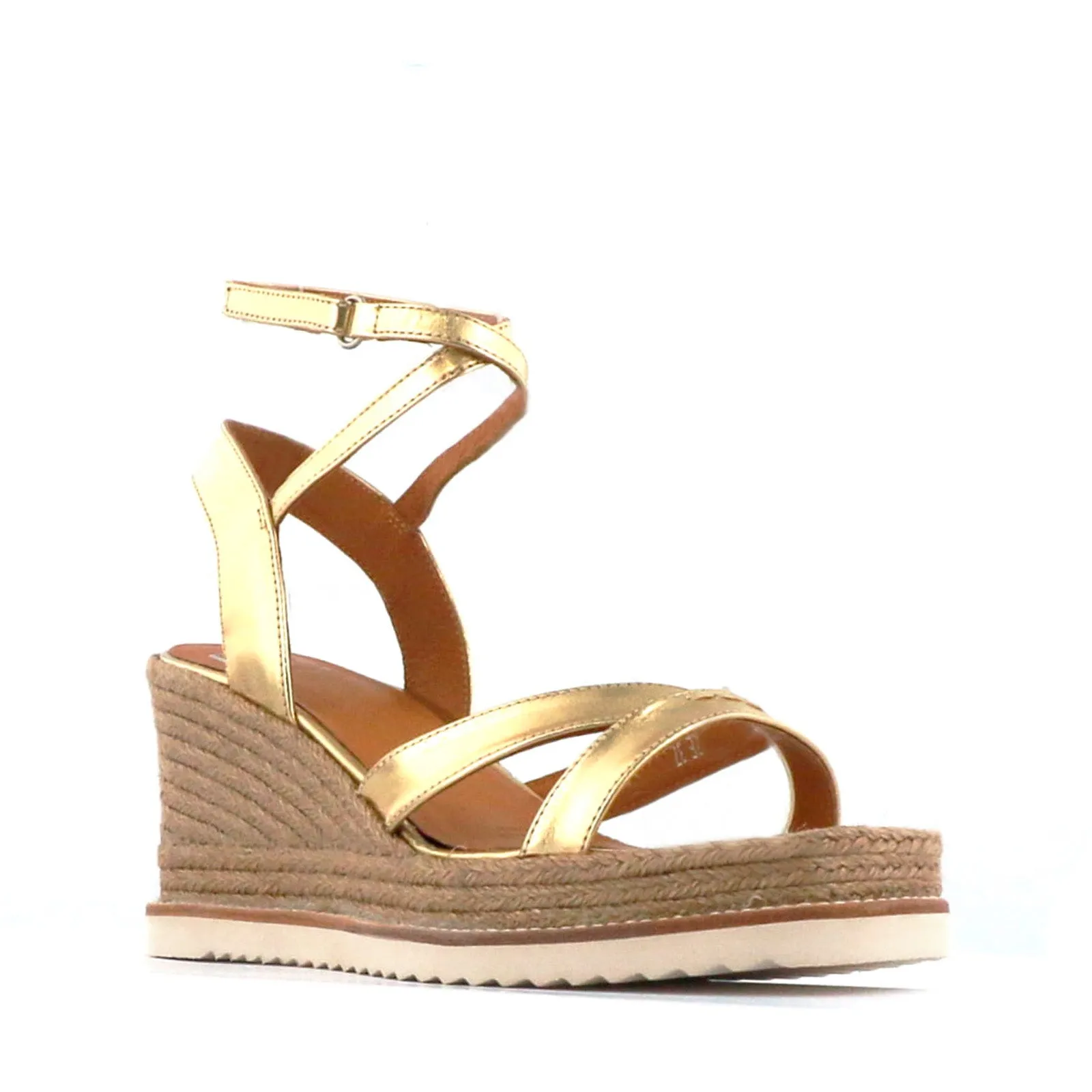 ZELINA LEATHER ESPADRILLE SANDALS