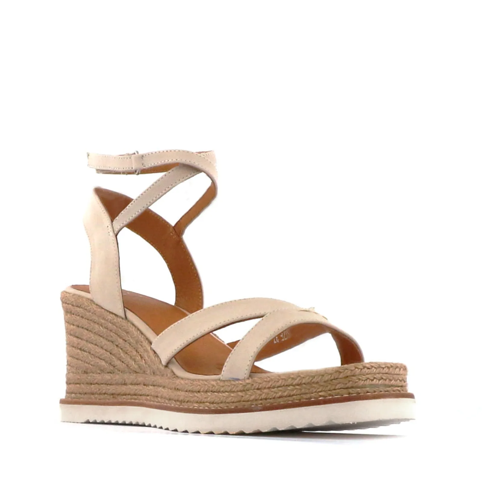 ZELINA LEATHER ESPADRILLE SANDALS