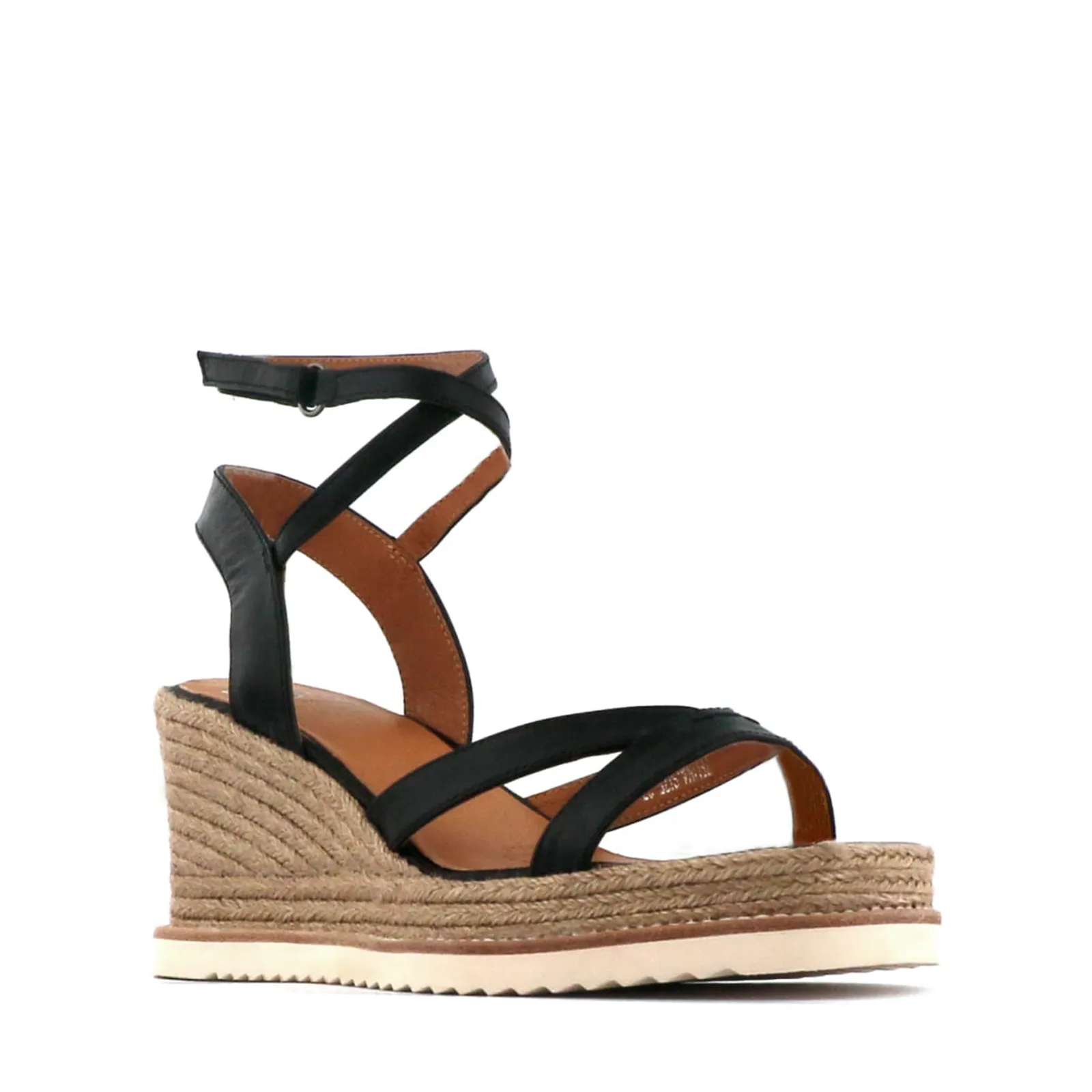 ZELINA LEATHER ESPADRILLE SANDALS