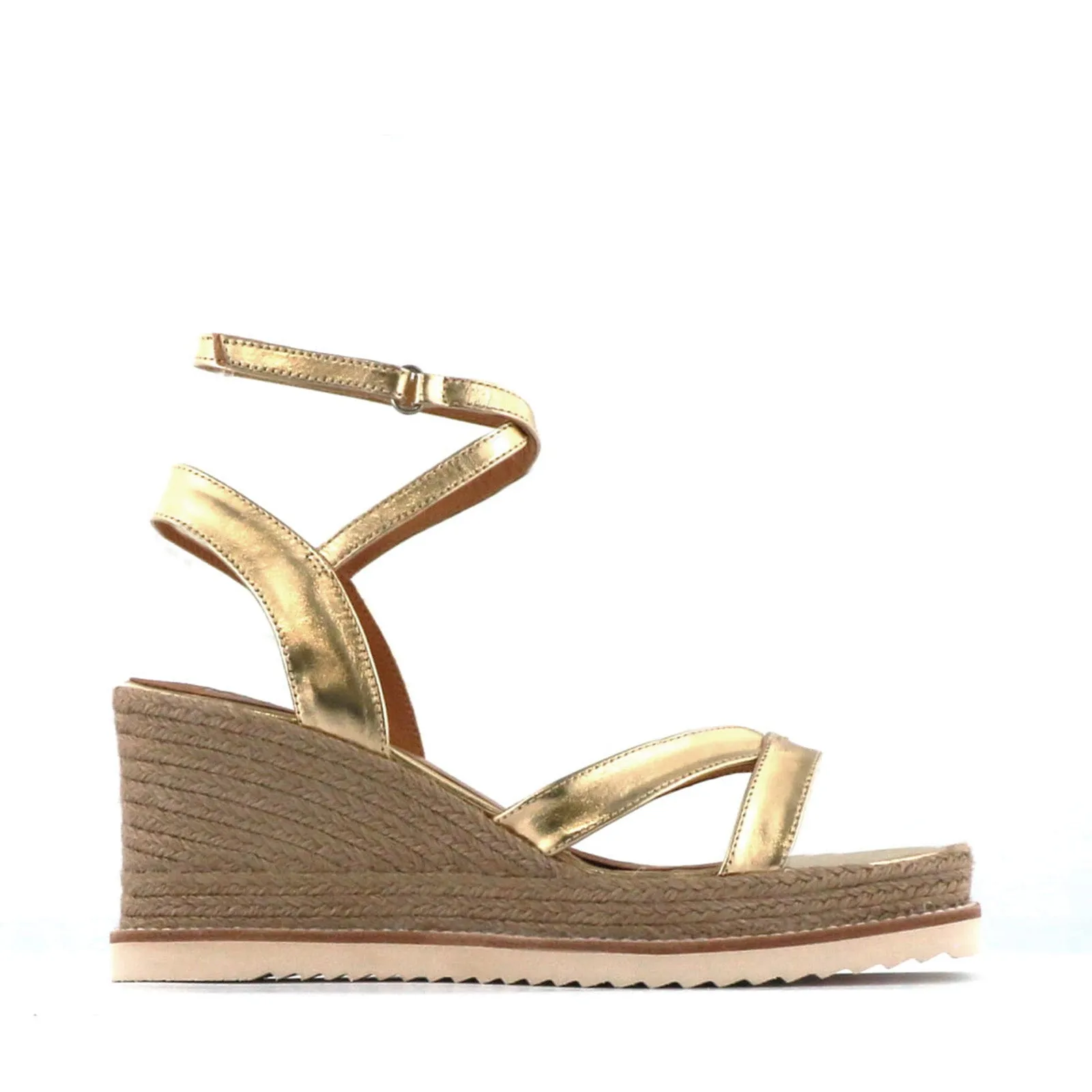 ZELINA LEATHER ESPADRILLE SANDALS